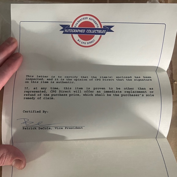 Pele Autograph with Authentication Letter - Picture 5 of 6